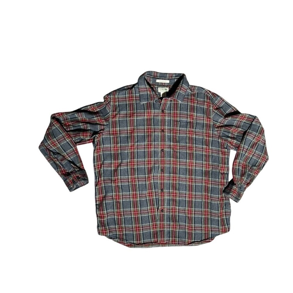 LL Bean Flannel Shirt Men XL Traditional Fit Plaid Button Down XL Reg